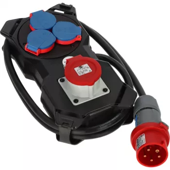 Brennenstuhl Power Station CEE 400V/16A, 3x230V/16A, 2m kabel, IP44, 6 zásuvek