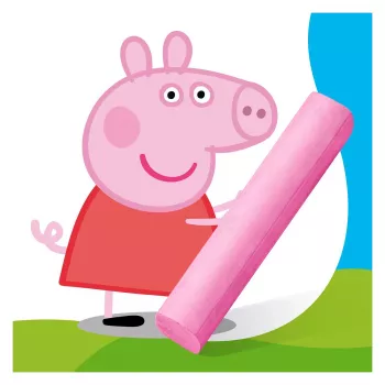 Pouliční křída STAEDTLER Junior Peppa Pig, 6 ks, kartonové balení