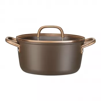 Hrnec ZWILLING Milano se skleněnou poklicí 24 cm, hnědý