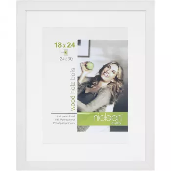 Nielsen Apollon dřevěný fotorámeček 24x30 cm, bílý 8988007