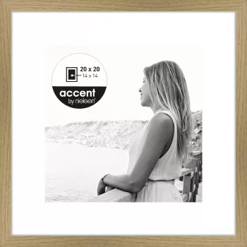 NIELSEN DESIGN Aura Oak 20x20 dřevěný fotorámeček s paspartou 1115002