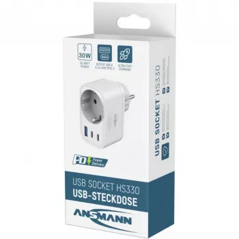 ANSMANN USB nabíječka HS330 30W 2xUSB-C/USB/30W