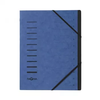 Pagna 40059-02 pořadač s 12 přihrádkami, A4, modrý