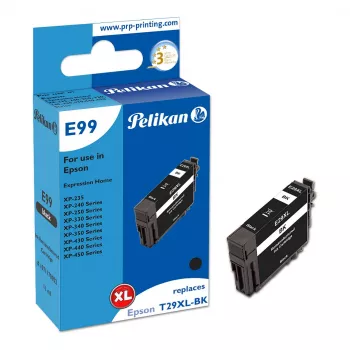 Pelikan E99 kompatibilní inkoustová kazeta černá s vysokou výtěžností (XL) pro Epson 29XL – 1 balení