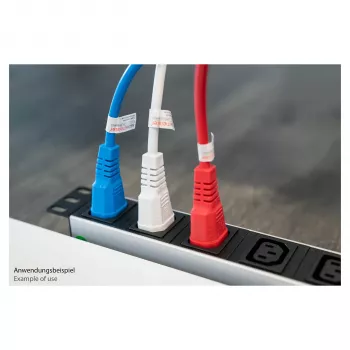 Prodlužovací napájecí kabel KABELMEISTER IEC C14 na C13, modrý, 1,0 m, 1,00 mm², 10 A, 250 V