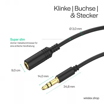 ShiverPeaks audio kabel jack mini flex