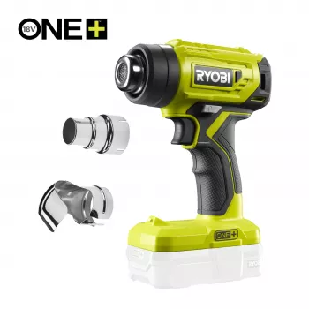 RYOBI One+ 18V akumulátorová horkovzdušná pistole R18HG-0 (bez baterie) - 250°C/460°C, 170 l/min