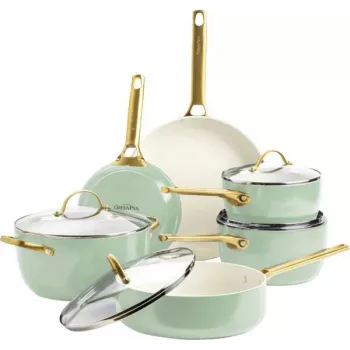 GreenPan Padova Reserve 6-Piece Pot & Pan Set, Green