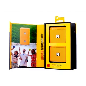 Bezdrátový stohovatelný reproduktor Kodak SoundBrix (Overload Orange), 2 ks