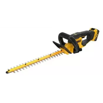 Akumulátorové nůžky na živý plot DEWALT DCMHT562P1 18V XR, čepel 55 cm, kapacita střihu 19 mm, 1x5,0Ah
