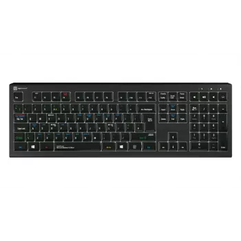 LogicKeyboard ASTRA 2 drátová USB klávesnice pro Windows – UK rozložení – černá – podsvícená