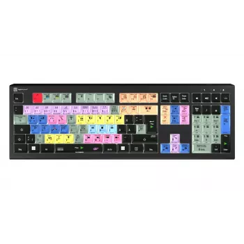 Logickeyboard LKB-EDIUS-A2PC-DE Full Size (100%) USB nůžková klávesnice QWERTZ černá