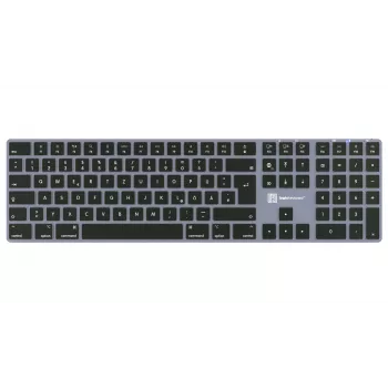 Logickeyboard Titan DE (Mac) – německá klávesnice s podsvícením, drátová, USB