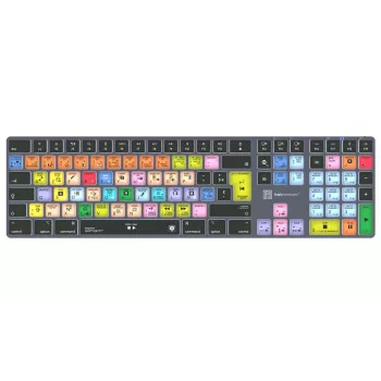LogicKeyboard Apple Logic Pro X2 Titan FR (Mac) – francouzská AZERTY drátová podsvícená klávesnice