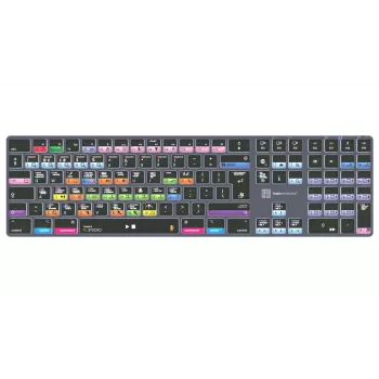 Logickeyboard FL Studio TITAN klávesnice pro Mac – USB drátová – černá s barevně odlišenými klávesami