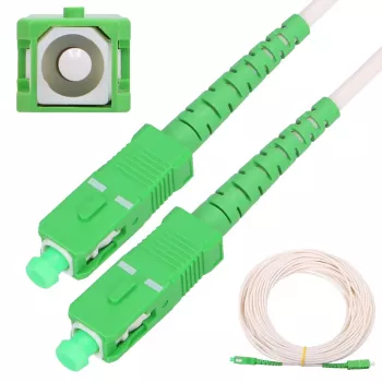 Extralink SC/APC-SC/APC Patch Cord, LSOH, Single-Mode, Simplex, G.657A2, 3mm, 30m, bílá