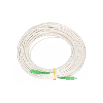Extralink SC/APC-SC/APC Patch Cord, LSOH, Single-Mode, Simplex, G.657A2, 3mm, 30m, bílá