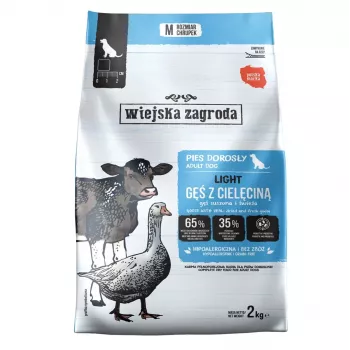 Suché krmivo pro psy WIEJSKA ZAGRODA Light Goose with Veal 2 kg