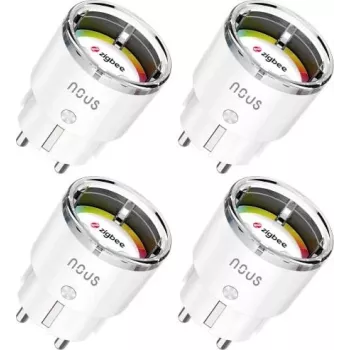 NOUS A1Z Smart ZigBee zásuvka 4 balení s monitorováním spotřeby energie