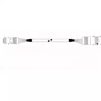 Supermicro CBL-0341L interní USB 2.0 kabel - 70 cm - základní deska 10-pin na 2x USB-A samice