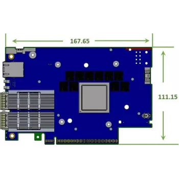 Nvidia BlueField-3 B3220L E-Series FHHL SuperNIC jednotka pro zpracování dat