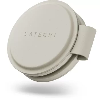 Satechi OntheGo 2v1 bezdrátová nabíječka s Qi2, 15W, písková