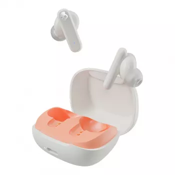 Bezdrátová sluchátka do uší Skullcandy Smokin' Buds True Wireless oranžová/bílá Bluetooth 5.2 (S2TAW-S951)