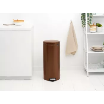 Šlapací koš Brabantia Pedal Bin NewIcon 30 litrů Warm Bronze