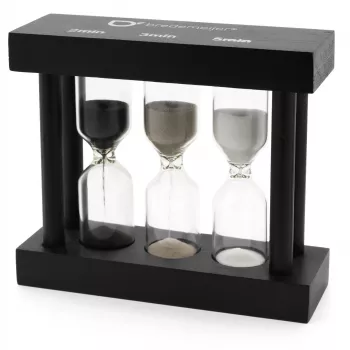 Bredemeijer Tea Timer 3fold Black 2/3/5 Minutes 195005