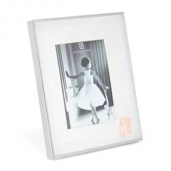 Zilverstad Ballerina 10x15 kovový fotorámeček na výšku s paspartou, stříbrný