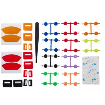 Sada barevných dílů Asetek SimSports Colour Kit pro Forte Pedals - elastomery brzdy a pružiny plynu