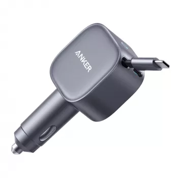Autonabíječka Anker Nano (75 W, port USB-C, vestavěný zatahovací kabel USB-C)