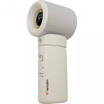Ruční ventilátor Verbatim Cool 'n' Go Aqua Breeze 32344, bílý/stříbrný