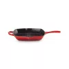 Le Creuset Cast Iron Square Grill Pan 26 cm Cherry Red