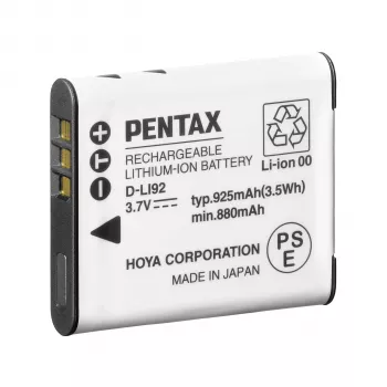 Pentax D-LI92 (B) Lithium-Ion Battery 925 mAh 3.7 V Black