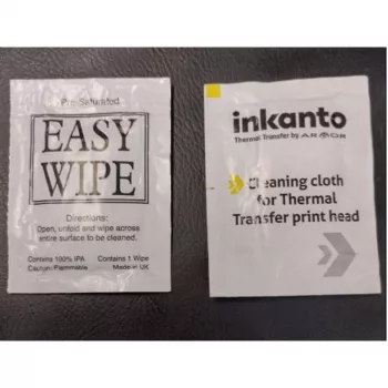 Čisticí ubrousky Armor INKANTO pro termotransferovou tiskovou hlavu, 100 jednotlivě zatavených sáčků