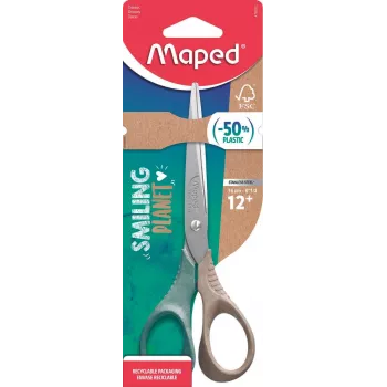 Maped Smiling Planet Scissors 160 mm Round Tip Right-Handed Ergonomic 3D Grips