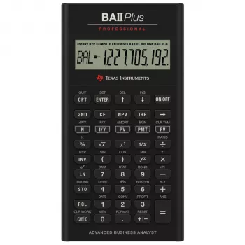 Finanční kalkulačka Texas Instruments BA II Plus Professional