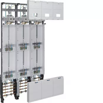 Hager univers Z Kompletní panel 6 měřicích míst 3fázový 63A 1350mm ZL53X8T