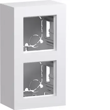 Hager WAD8210WG Povrchové pouzdro 2násobné vysoké provedení A.8 světle bílé