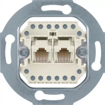 Hager WDF41083 Zásuvka UAE 8/8pólová modulová vložka bílá