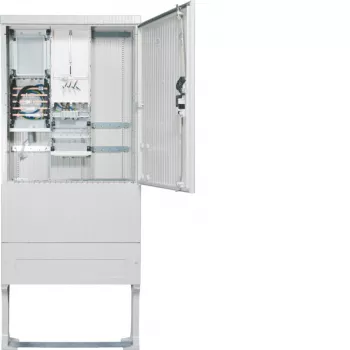Přípojnicový sloupek pro elektroměr Hager ZAS207BD15A 207 Base 1 metr 3 pojistky 5pólový + APZ