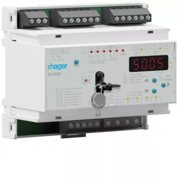 Hager EU400 Grid Protection Relay NA Protection VDE AR-N 4105 24 V AC/DC