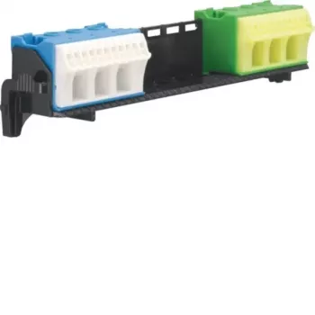 HAGER nosič svorek se 2x14 PE/N svorkami QuickConnect FZ381