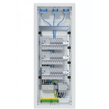 Hager Volta VU60BV1 podomítkový rozvaděč 5x12PLE 3x RCD obvody 60 modulů IP31 bílý