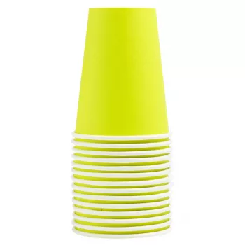 Papírové kelímky PROnappe 15 ks 200 ml, kiwi zelená (89113I)