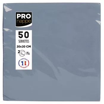 PROnappe ubrousky šedá 2vrstvé 20,0 x 20,0 cm 50 ks