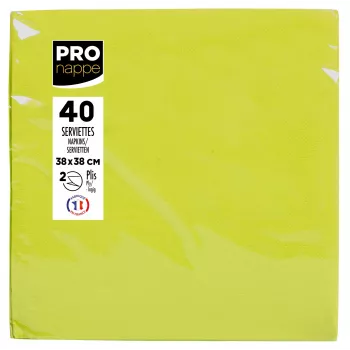 PROnappe ubrousky kiwigreen 2vrstvé 19,0 x 19,0 cm 40 ks