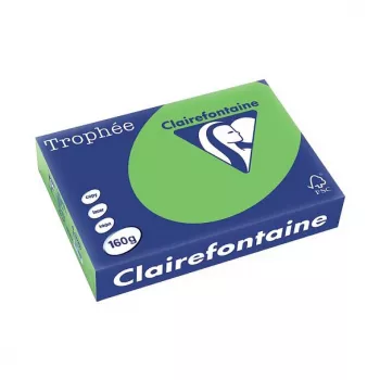 Clairefontaine Trophee Intensiv A4 Colored Copy Paper 160 g/m², 250 Sheets, Intense Light Green