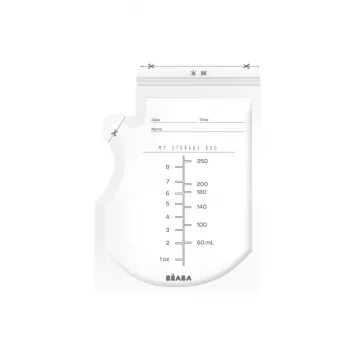 Beaba sáčky na skladování potravin, balení 50 ks, 250 ml, transparentní 911738